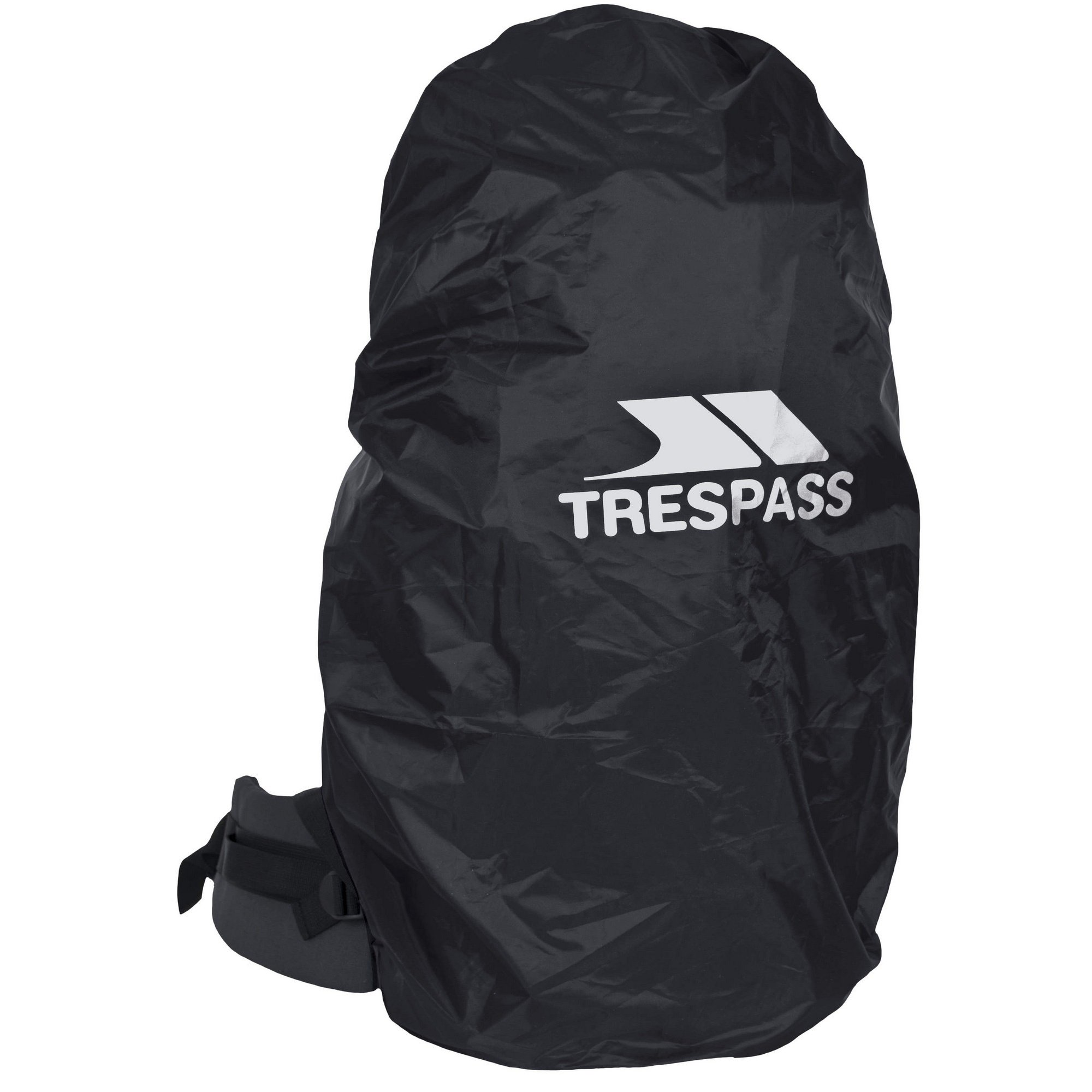 Trespass Rucksack Cover Rain - 1500mm Waterproof, Drawcord & Toggle Adjustment, Sizes: Small 10-25L, Medium 35-50L, Large 60-75L, 210T Polyester Ripstop