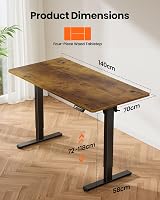 ErGear Electric Standing Desk 140x70cm Height Adjustable 4 Memory Panel view 6
