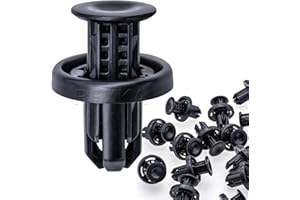 Rexka 40pcs Rear Front Bumper Cover Fender Grille Under Cover Push-Type Retainer Clip Fastener Rivet 91505-TM8-003 for Honda Acura