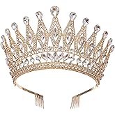 Tiaras and Crowns for Women,Wedding Tiara for Bride,Rhinestone Queen Crown,Crystal Costume Hair Accessories for Birthday Prom Crown with Combs