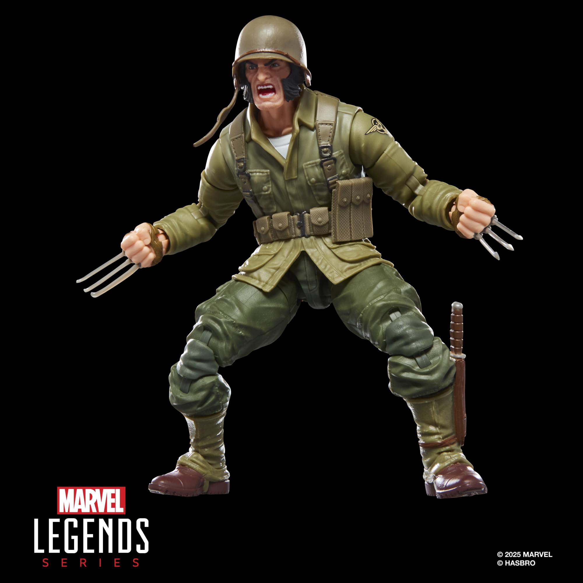 Marvel Legends Series Wolverine (WWII Logan), X-Men Comics Collectible 6-Inch Scale Action