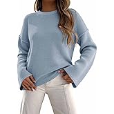 Cicy Bell Womens Oversized Crew Neck Sweater Fall Long Sleeve Knit Tops Trendy Casual Loose Fit Pullover Sweaters