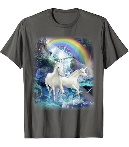 Amazon.com: Space Cat Riding Unicorn - Laser, Tacos and Rainbow T