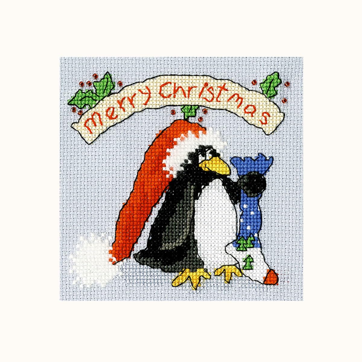 Bothy Threads Cross Stitch Card Kit - PPP Please Santa