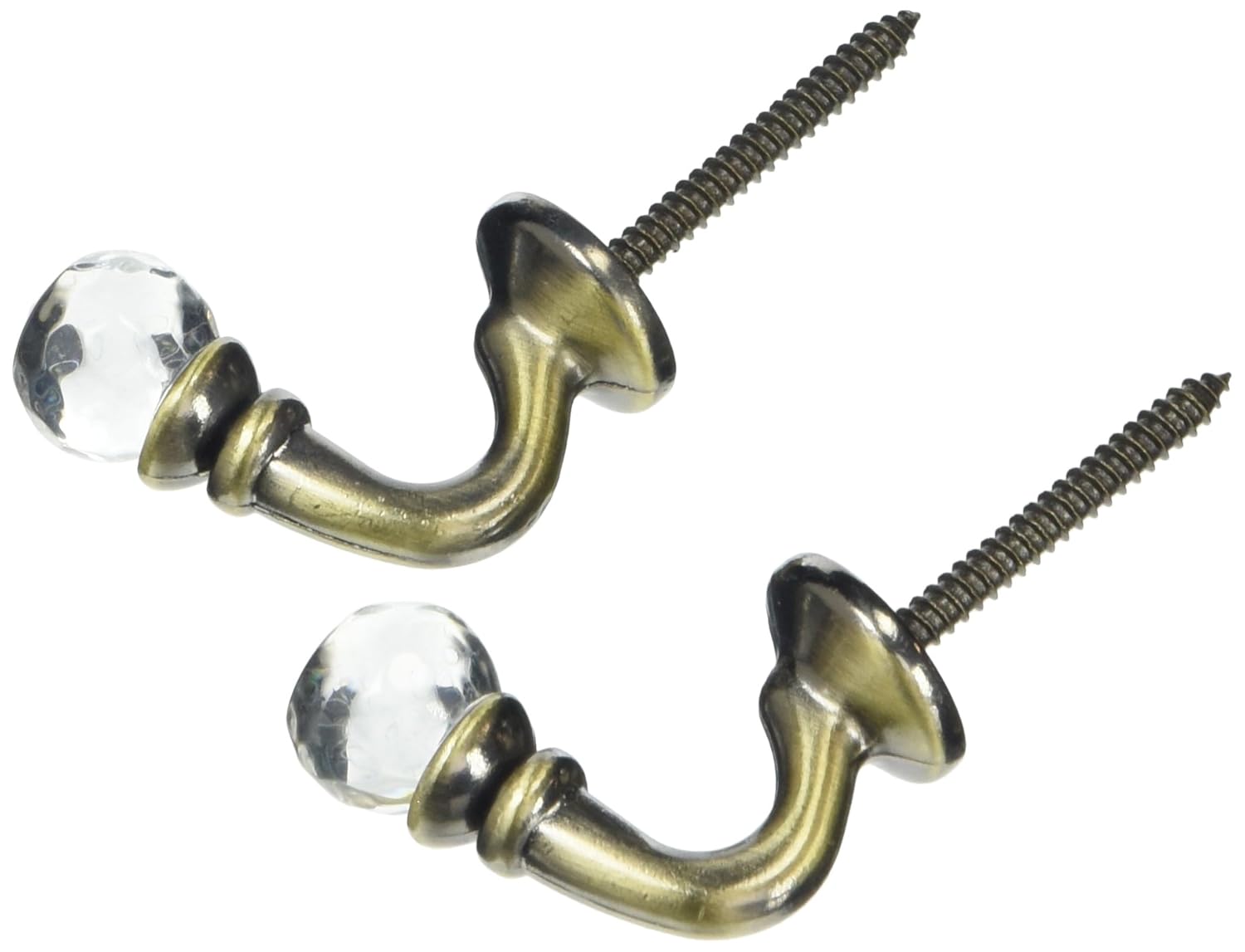 Speedy Accessories Crystal Palma Curtain Tie Back Hooks Metal