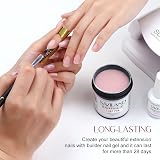 Saviland 100g Light Pink Builder Nail Gel - Hard Gel for Nail Extensions view 4