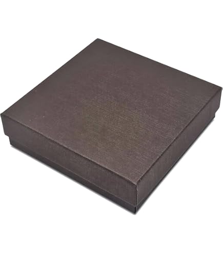 TheDisplayGuys 100-Pack #32 Cotton Filled Cardboard Paper Jewelry Box Gift Case - Gold Foil (3 1/4" X 2 1/4" X 1 - View #8