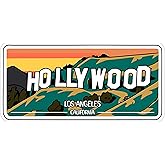 Hollywood Los Angeles California Sticker 4 Inch Travel Souvenir City - Waterproof Vinyl Decal for Laptop Water Bottle Car Tumbler - Durable Aesthetic Long-Lasting Stickers for Adults ID44990