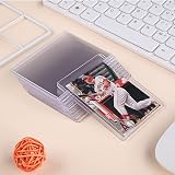 WAIZHIUA 100pcs 3x4 Top Loaders Card Protectors 35pt Thick Standard Size for view 6