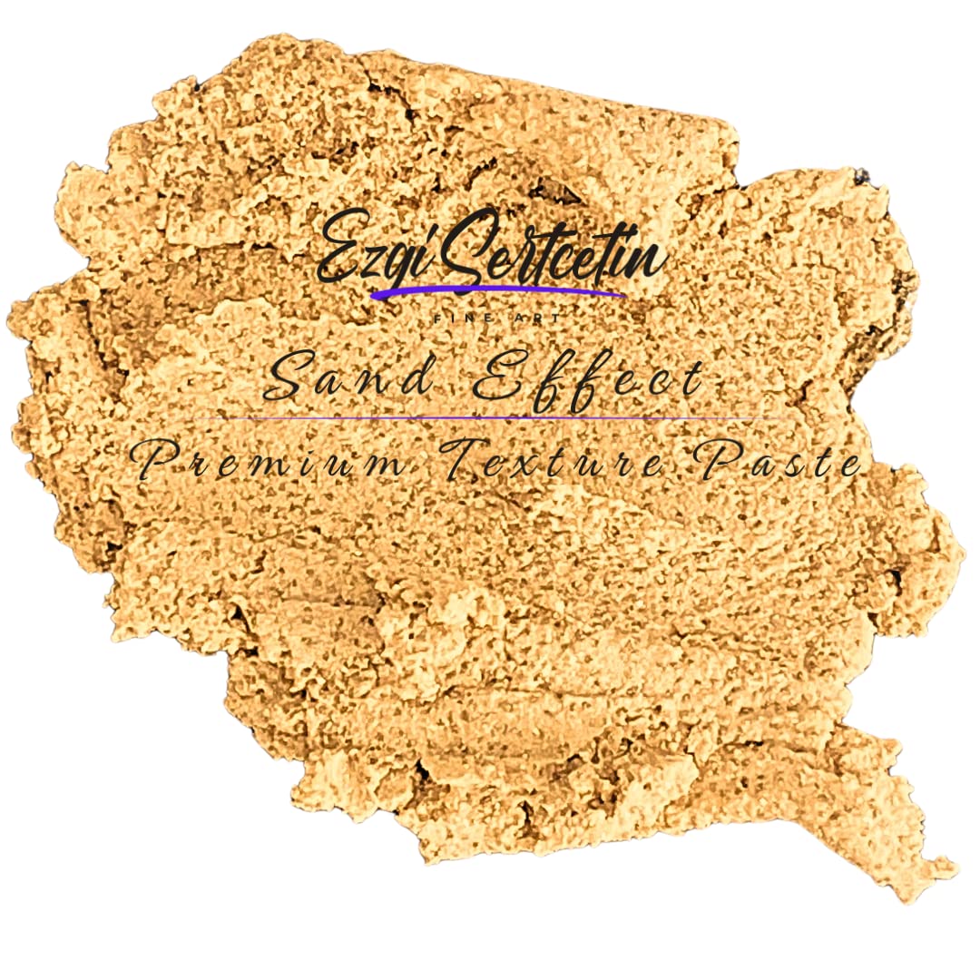 Photo 1 of Premium Sand Effect Texture Paste | 6oz by Volume | Unique Metallic Colors | Excellent Sand Texture Effect | by Ezgi Sertcetin (Metallic Parmigiana)