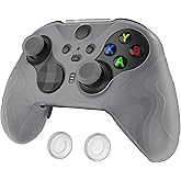 PlayVital Mountain Range Edition Silicone Cover for Xbox Elite Wireless Controller Series 2, Clear White Anti-Slip Controller Skin for Xbox Elite Series 2 Core with Thumb Grips
