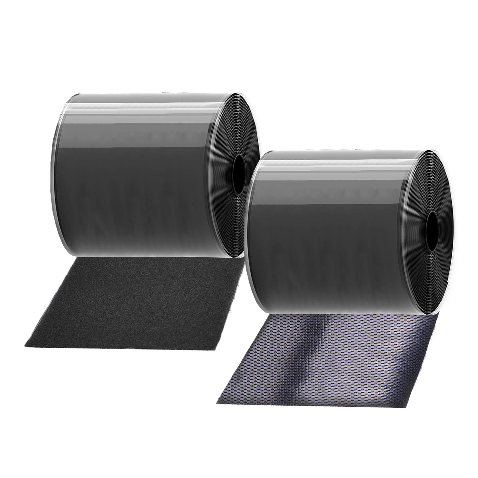 TEUVO Hook and Loop Tape with Adhesive, 11CM Wide and 2M Long Heavy Duty Self Adhesive Tape for Fixing, Mounting and Joining Applications at Home and Workplace