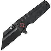 ARTISAN Proponent(Large) Tactical Knife, 3.85" D2 Steel Blade, G10 Handle | Flipper Knife, Liner Lock with Lock Pin, 9.5oz Heavy-duty Pocket Knife for EDC Moderate Outdoor Cutting Tasks, 1820P Black