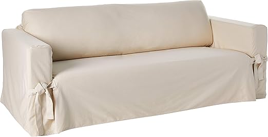 Amazon Com Surefit Sf41844 Sofa Slipcover Box Cushion Natural