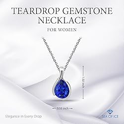 SEA OF ICE Pear Shape Teardrop Natural Gemstones