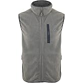 Drake Waterfowl Camp Fleece Durable Moisture-Wicking Lightweight Breathable Full-Zip Casual Outdoor Hiking Vest with Pockets