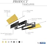 Xfort MailPlate 12" Letterplate Polished Brass by UAP for 20-40mm doors view 5