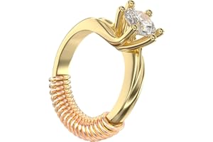 REIDEA Ring Size Adjuster, 12-Pack with 4 Sizes Invisible Ring Adjuster for Different Band Widths, Women's and Men's Rings (Golden)