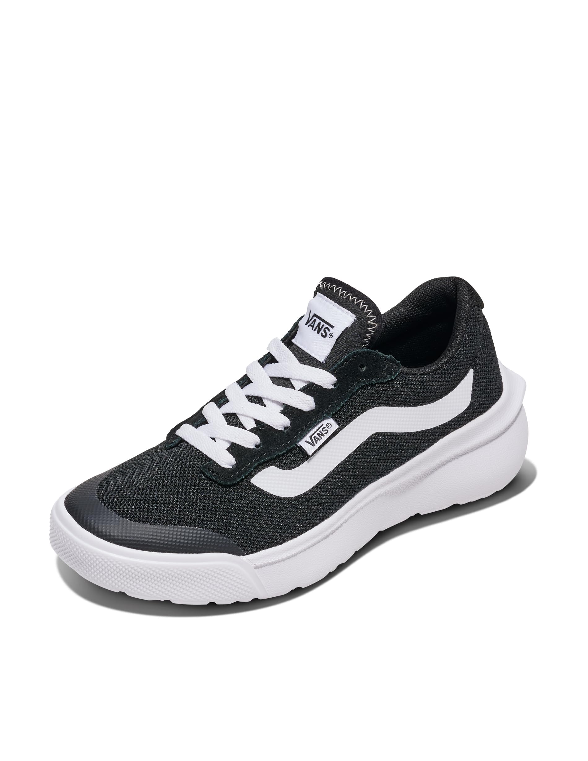 Photo 1 of Vans Women's Range BRZ Shoe | Low-Top Athletic Sneakers for Walking, Work & Casual Fashion, Mesh Black/White, 9