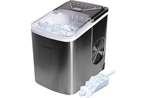 Frigidaire EFIC123-SS Counter Top Maker, Produces 26 pounds Ice per Day, Stainless Steel