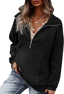 Zip Pullover Sweatshirt 