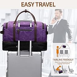 Nerlion Weekender Bag Large Overnight Bag for Men