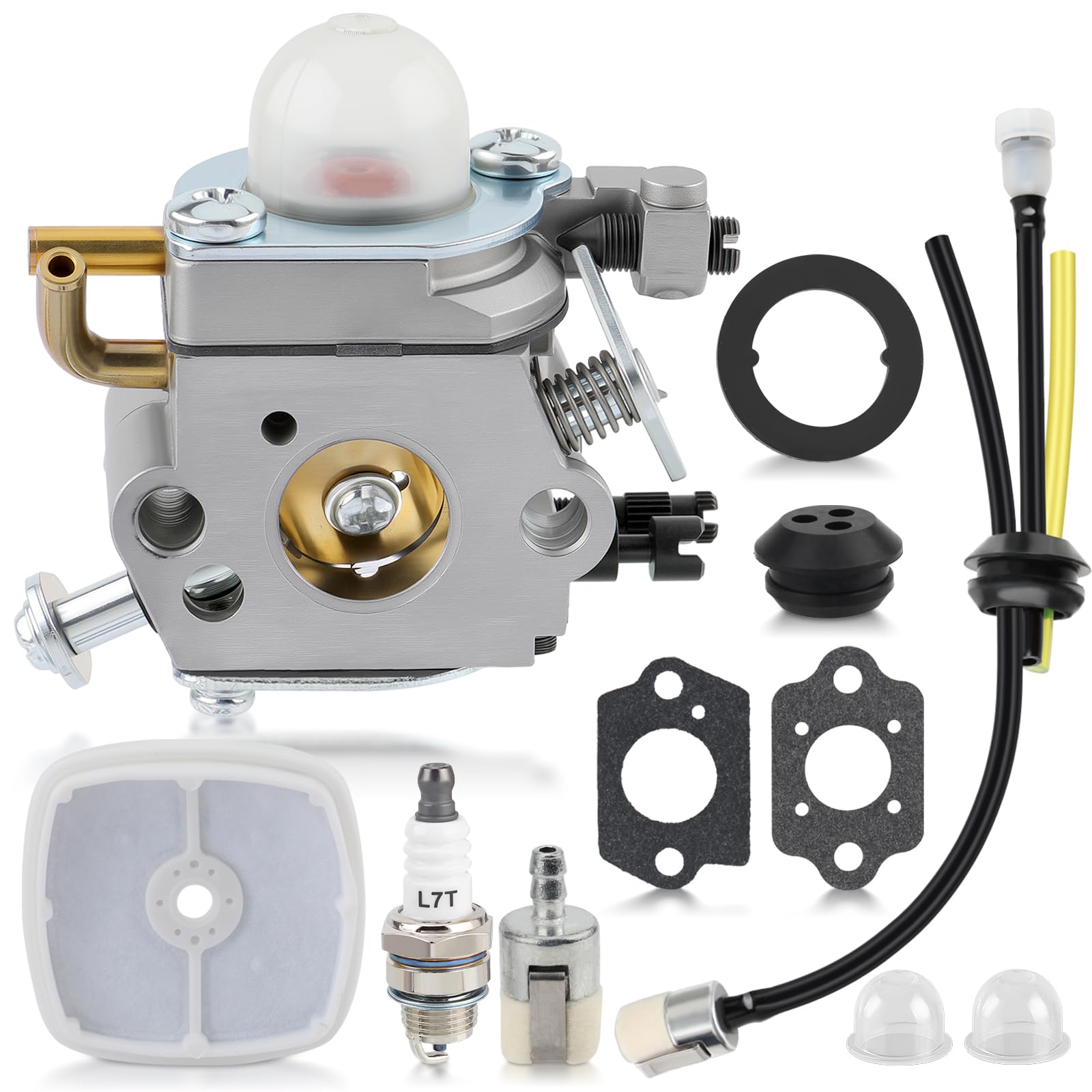 Photo 1 of MOTOALL Carburetor with Fuel Line Kit Air Filter for C1U-K78 Echo PB200 PB-200 PB-201 PB201 ES-210 A021000941 A021000942 Power Blower