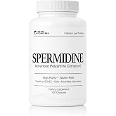 Prime Powders Spermidine Supplement, 10mg, 99% Pure, 120 Capsules | 10 mg spermidine trihydrochloride per serving, gluten-free