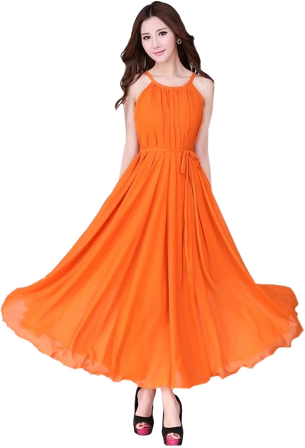 orange sundress