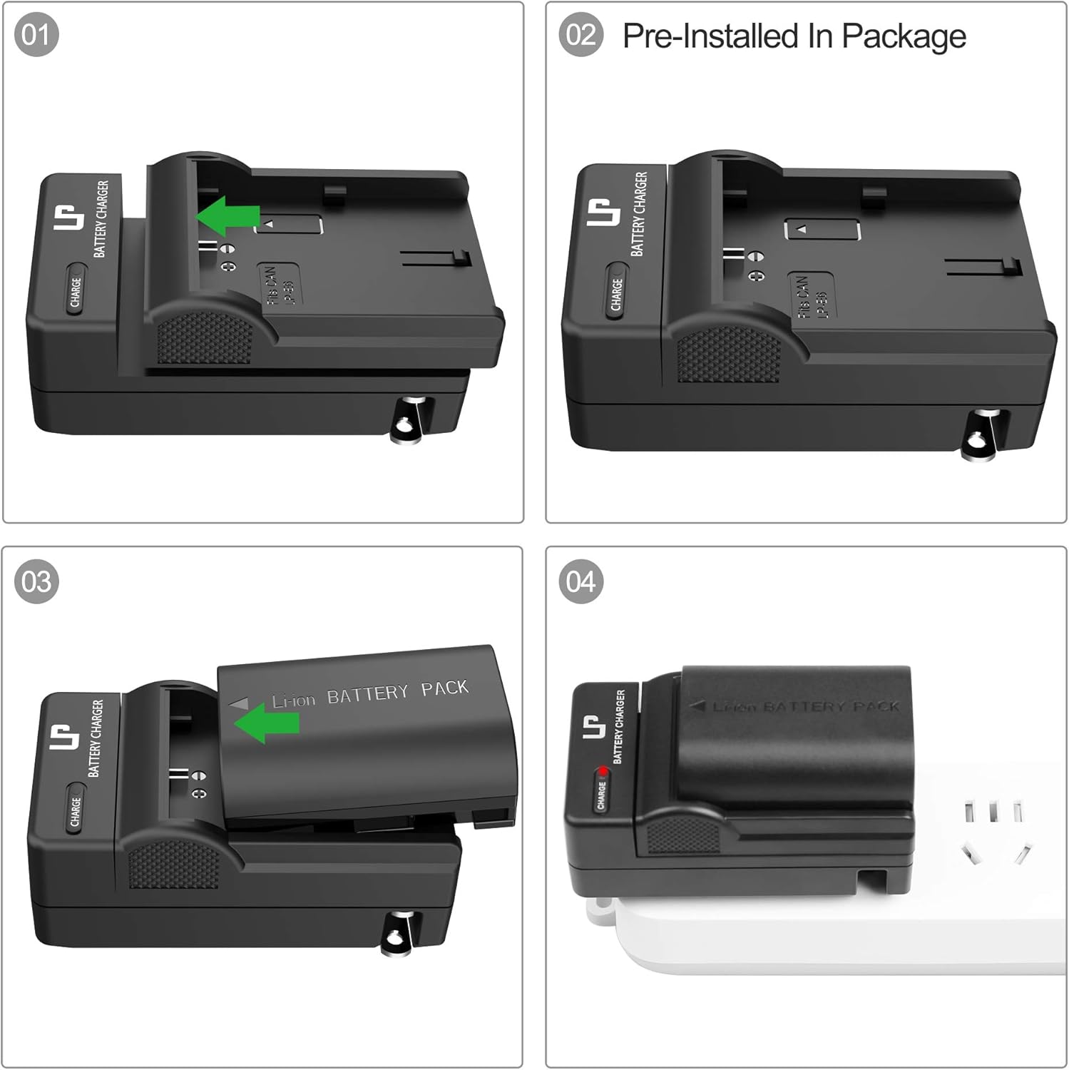 LP-E6 LP E6N Battery Charger, LP Charger Compatible with Canon EOS 90D, 80D, 70D, 60D, 60DA, 7D Mark II, 7D, 6D Mark II, 6D, 5D Mark IV, 5D Mark III, 5D Mark II, 5DS, 5DS R, R5, R6 DSLR Cameras & More: Camera & Photo