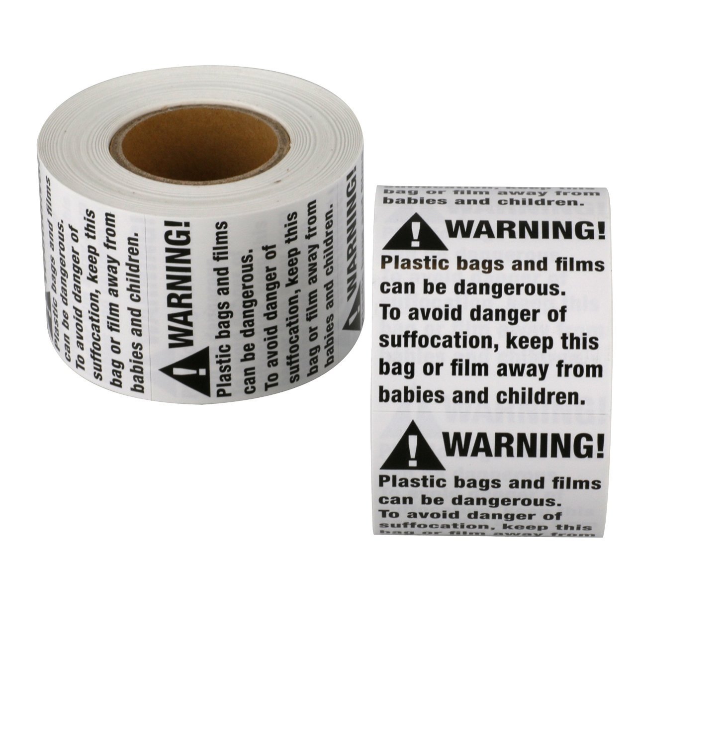 Suffocation Warning Labels 1000 Plastic Bag Suffocation
