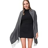 OHAYOMI Pashmina Shawl Wraps Cashmere Feel Soft Scarves Winter Warm Fashion Scarf Women Evening Dresses Wedding Bridesmaid