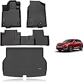 KELCSEECS® Floor Mats & Cargo Liner Custom for Acura RDX 2016 2017 2018,All Weather Protection TPE Floor Liners Front& Rear Row Full Set RDX Accessories Black