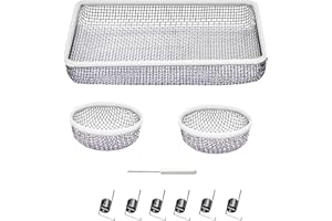 hillhub 13PCS RV Furnace Vent Cover, Stainless Steel Mesh for Water Heater Vents, Flying Insect Screen and Bug Covers for Camper, RV Accessories for Outside with Installation Tool