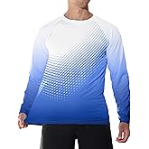 Men's Sun Protection UPF 50+ Shirts Long Sleeve Rash Guard Swim Shirt UV SPF Quick Dry Lightweight Top