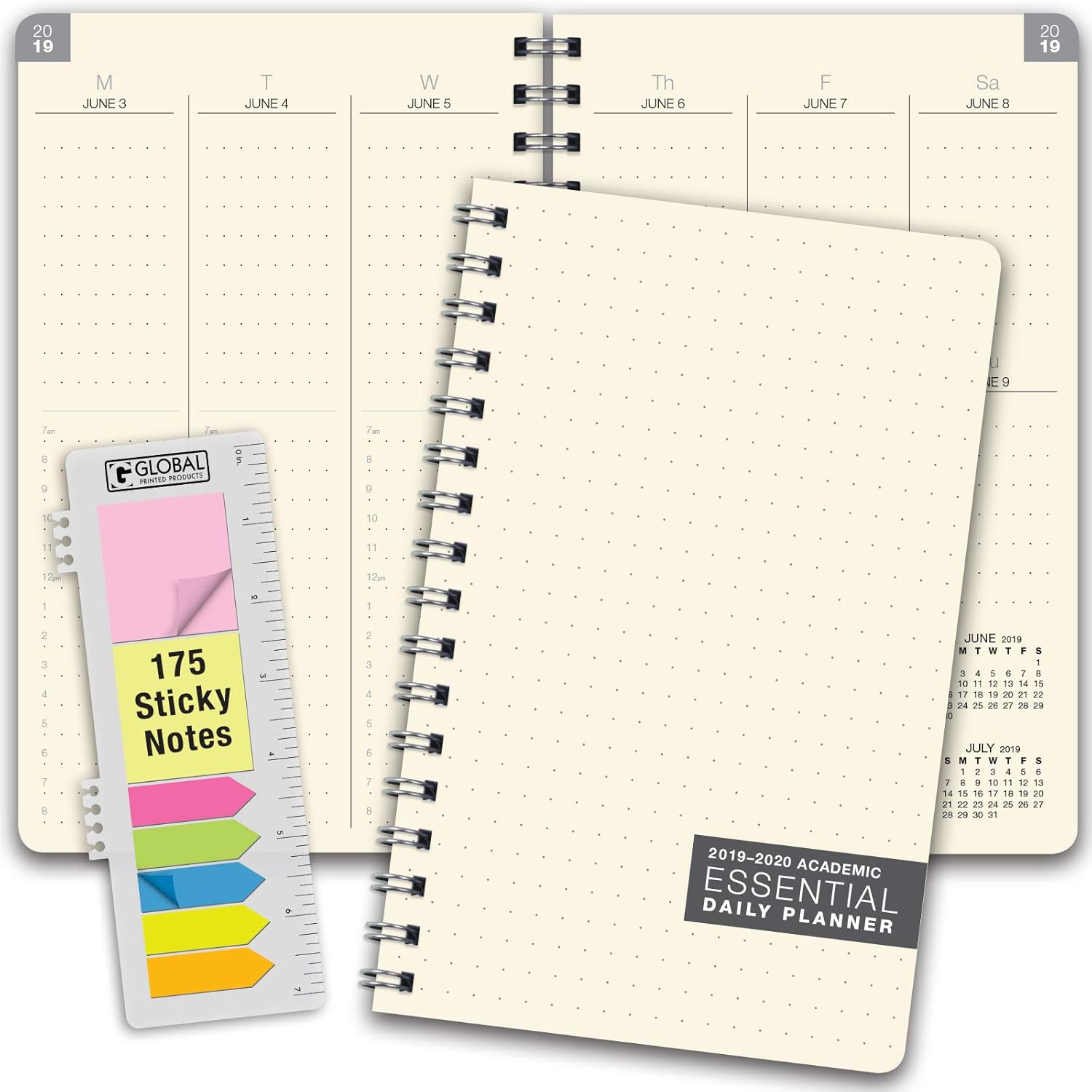 Best rose gold desk calendar 2019 with stand