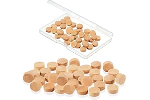 TAIYIN 20 Pcs Trombone Spit Valve Cork Trumpet Repairing Cork Pads 9 x 4 mm Trumpet Trombone Water Key Pad Replacement with Storage Box for Musical Instrument Accessories Kit
