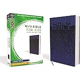 NIrV, Bible for Kids, Large Print, Leathersoft, Blue, Comfort Print: Thinline Edition