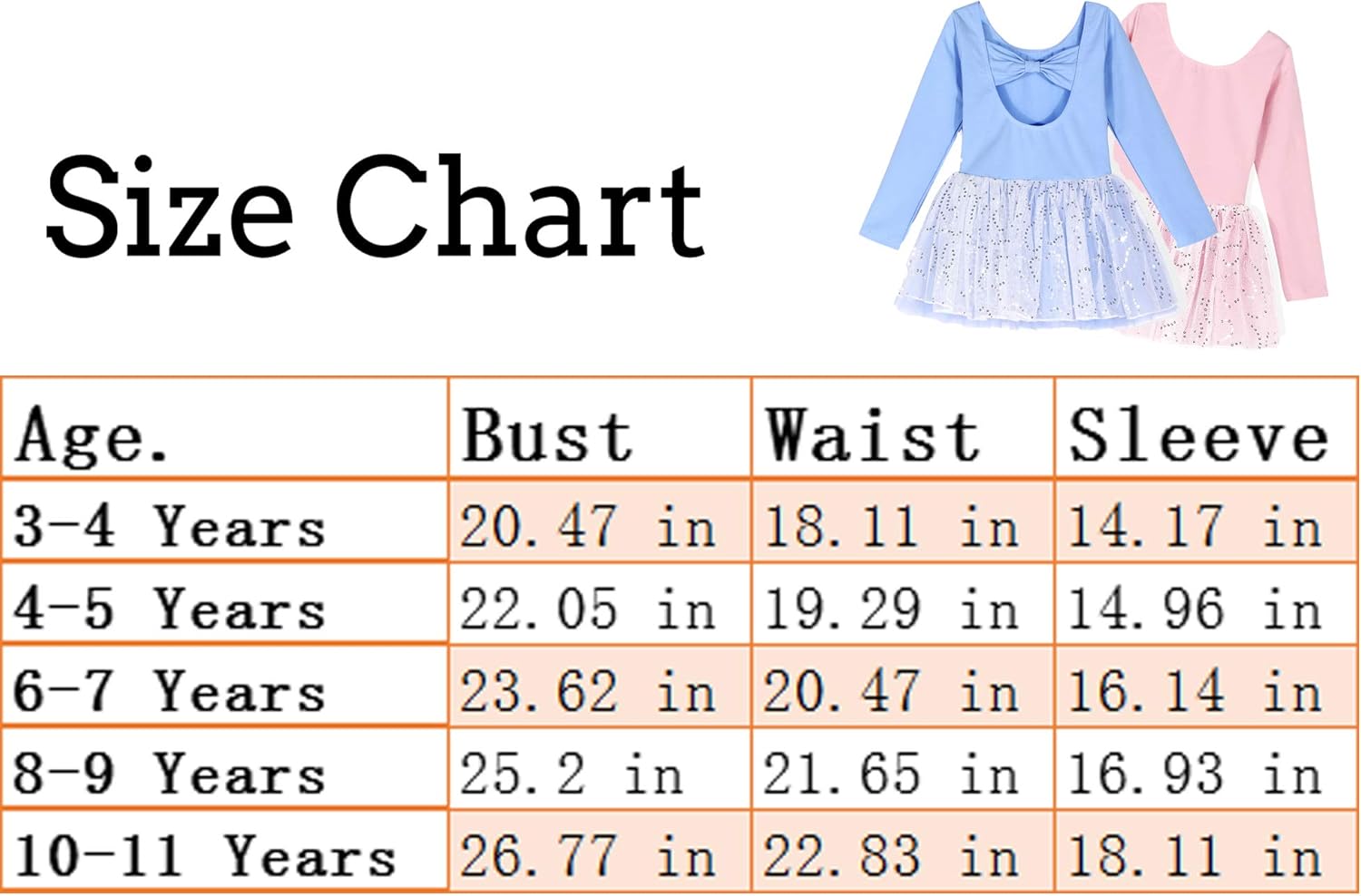 Zaclotre Girls Ballet Long Sleeve Leotards with Tutu Skirt for Dance: Clothing
