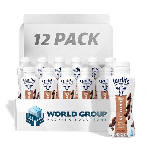 FAIRLIFE NUTRITION PLAN HIGH PROTEIN CHOCOLATE SHAKE, WORLD GROUP PACKING SOLUTIONS, 11.5 FL OZ (PACK OF 12)