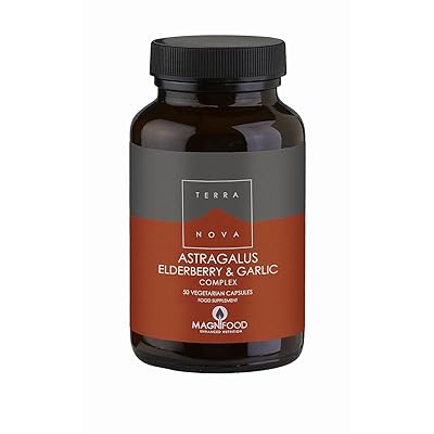TERRANOVA Astragalus Elderberry &amp; Garlic Complex - 50 Vegicaps