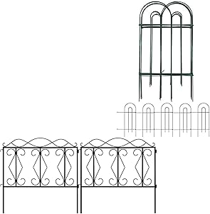 Amagabeli Decorative Garden Fence 32inx20ft Bundle 24