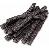 SweetGlob 7 Inch Black Licorice Twists, Soft &amp; Chewy, 1 Pound | Classic Black Licorice Flavor with a Soft, Chewy Texture, Perfect for Candy Bowls, Parties, Movie Nights and Snacking