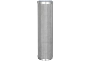 Amwater Stainless Steel Cleanable Wire Mesh Filter Cartridge 10”Length,2.5"OD(100 Micron)