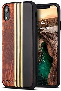 Compatible for iPhone Xs Max Case, Natural Real Wooden Shockproof Drop Proof Flexible Slim Thin Bumper Protective Cover for Apple iPhone Xs Max