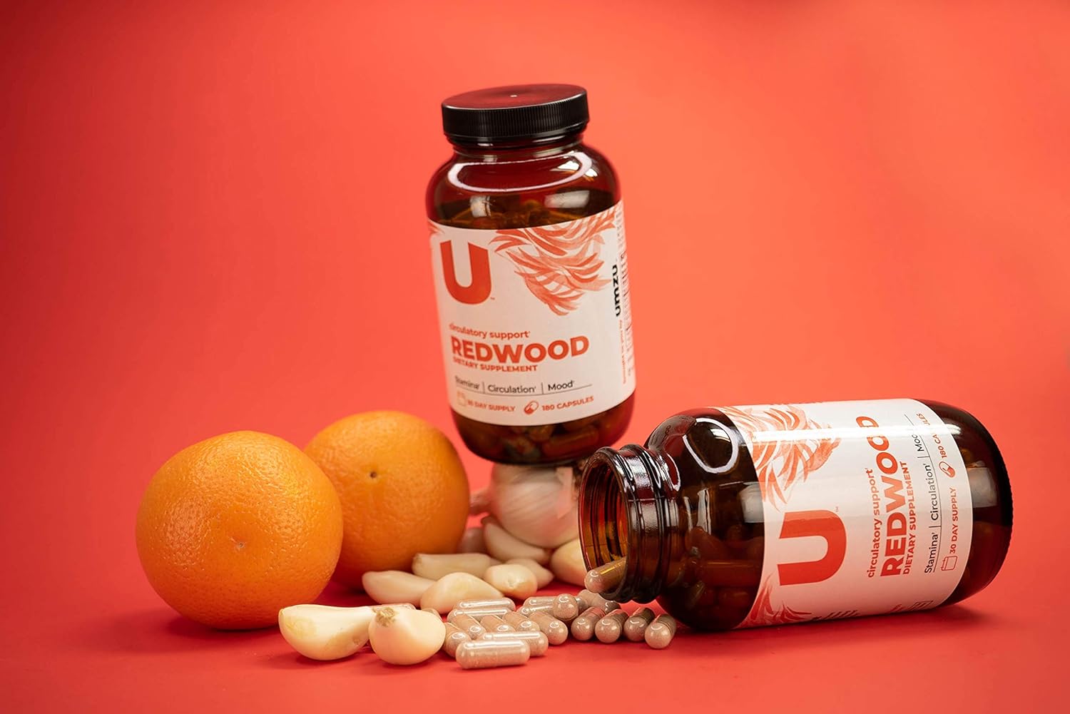 UMZU: Redwood, Nitric Oxide Booster Capsules - 30 Day Supply - N.O. Supplement for Circulatory Support: Health & Personal Care
