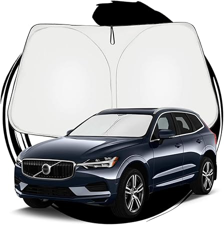 Amazon Ruiya Volvo ボルボ Xc60 専用 サンシェード フロントガラス用 パラソル 車用サンシェード Uvカット 日よけ 車中泊 折り畳み式 カスタム パーツ サンシェード 車 バイク