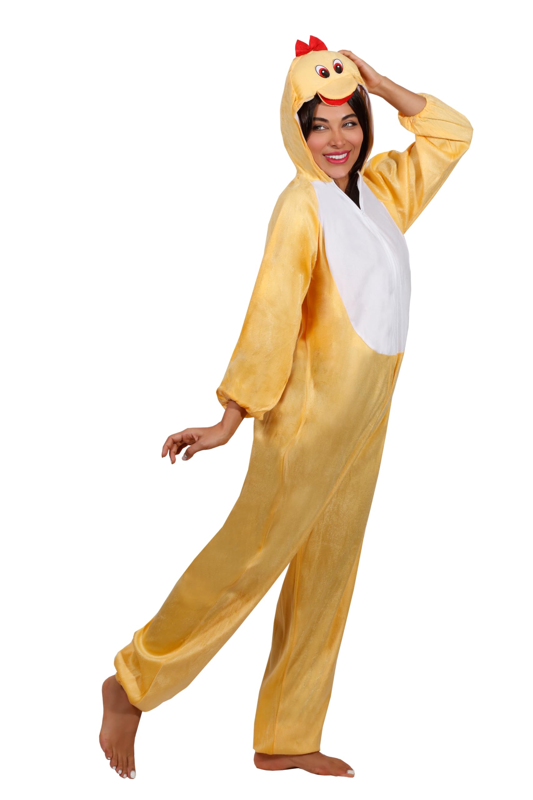 Matissa Adult Animal costumes Unisex Pajamas Fancy Dress outfit Cosplay Onesies (Duck)
