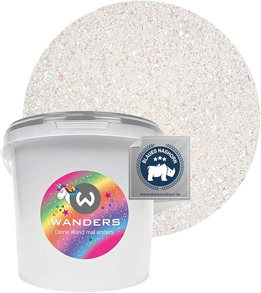 Wanders24 Einhornspucke 3 Liter Wandfarbe Glitzer Glitzerfarbe Fur Wand Ungiftig Glitzer Wandfarbe Made In Germany Amazon De Baumarkt