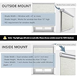 Cordless Roller Shades Blackout Blinds for Windows